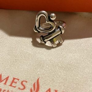 James Avery key to my heart ring